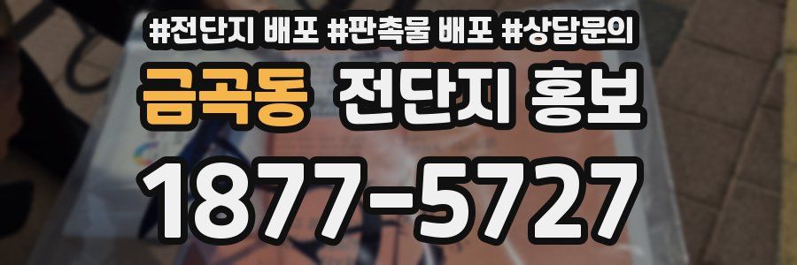금곡동 전단지 홍보