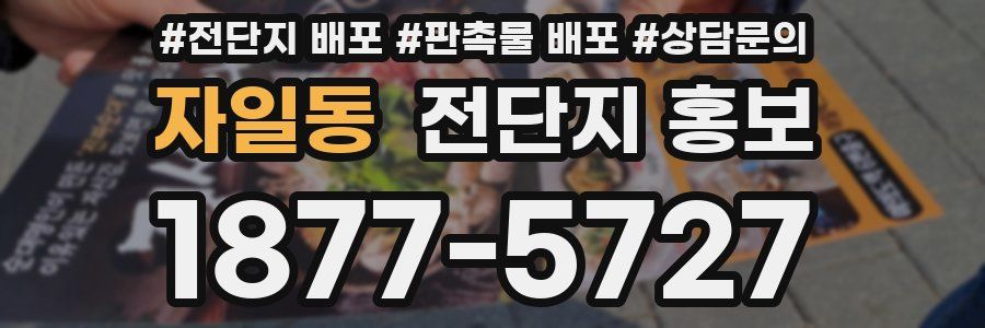 자일동 전단지 홍보