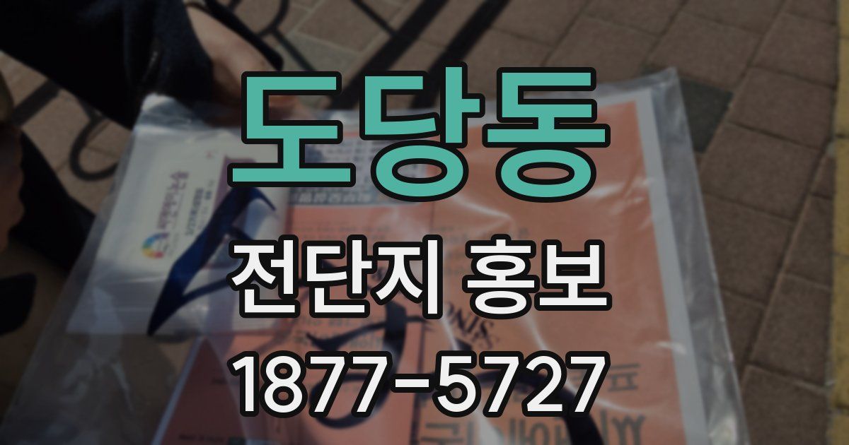 도당동 전단지 홍보