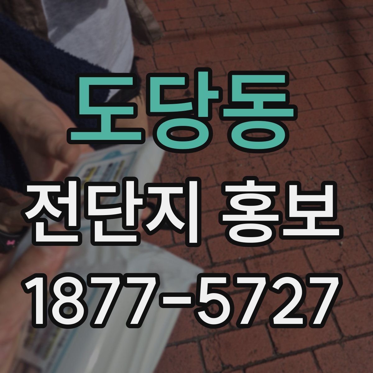 도당동 전단지 홍보