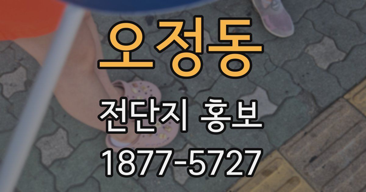 오정동 전단지 홍보