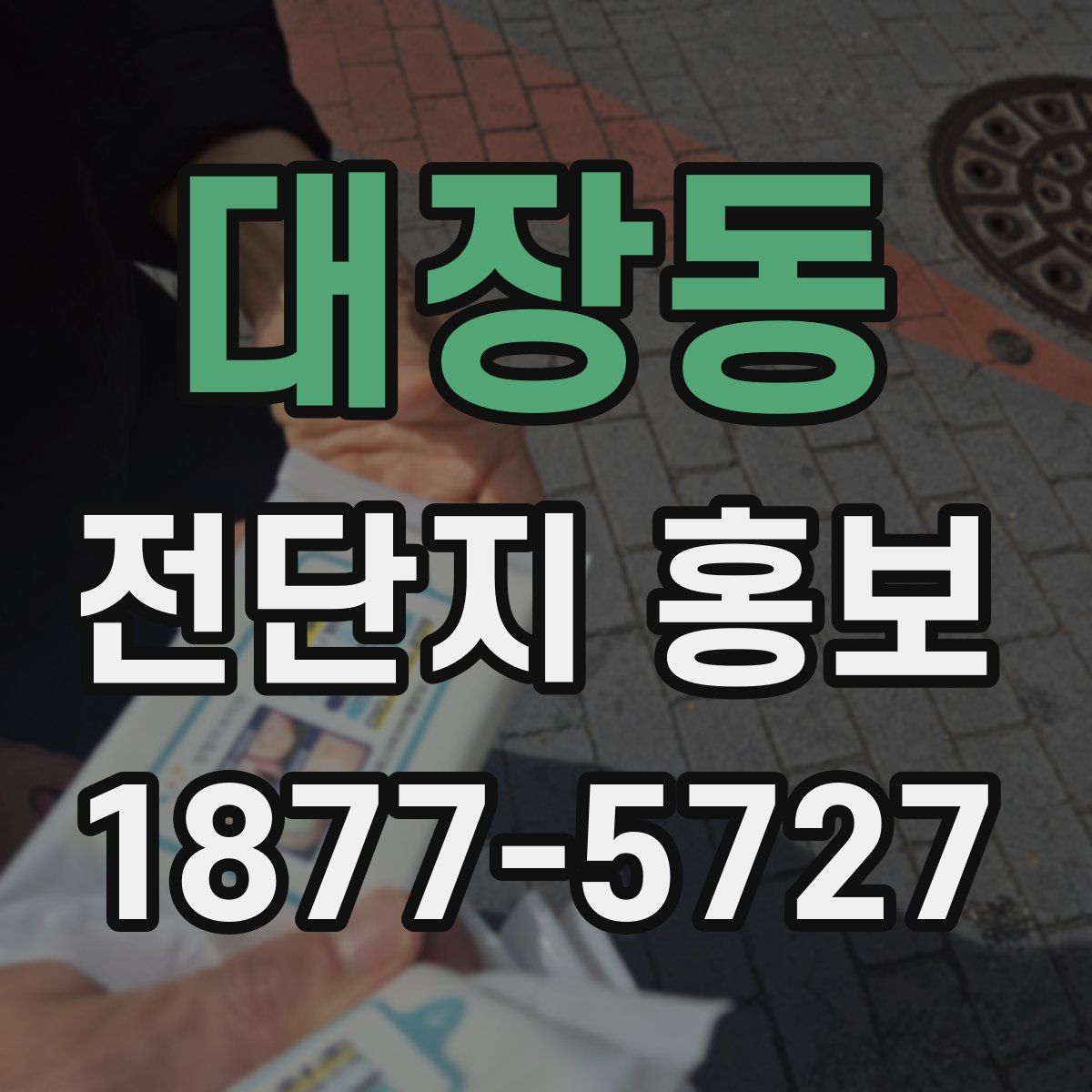 대장동 전단지 홍보