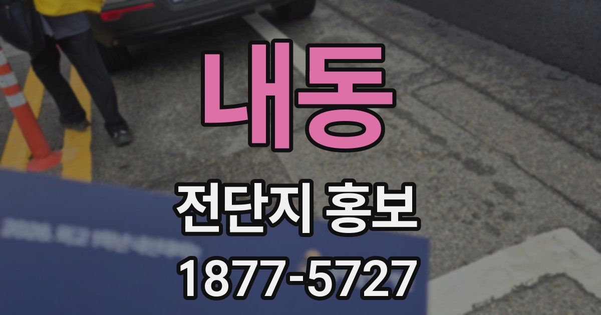내동 전단지 홍보