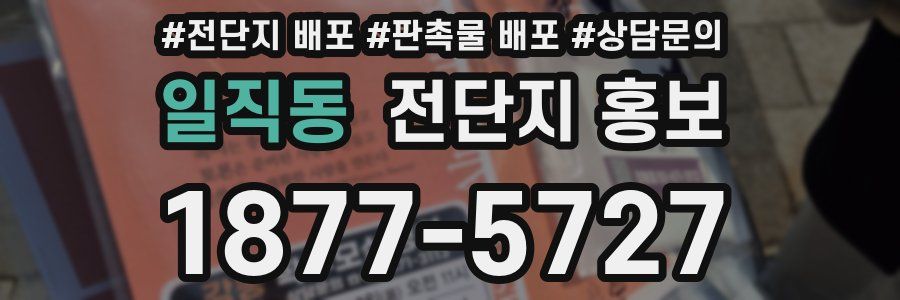 일직동 전단지 홍보