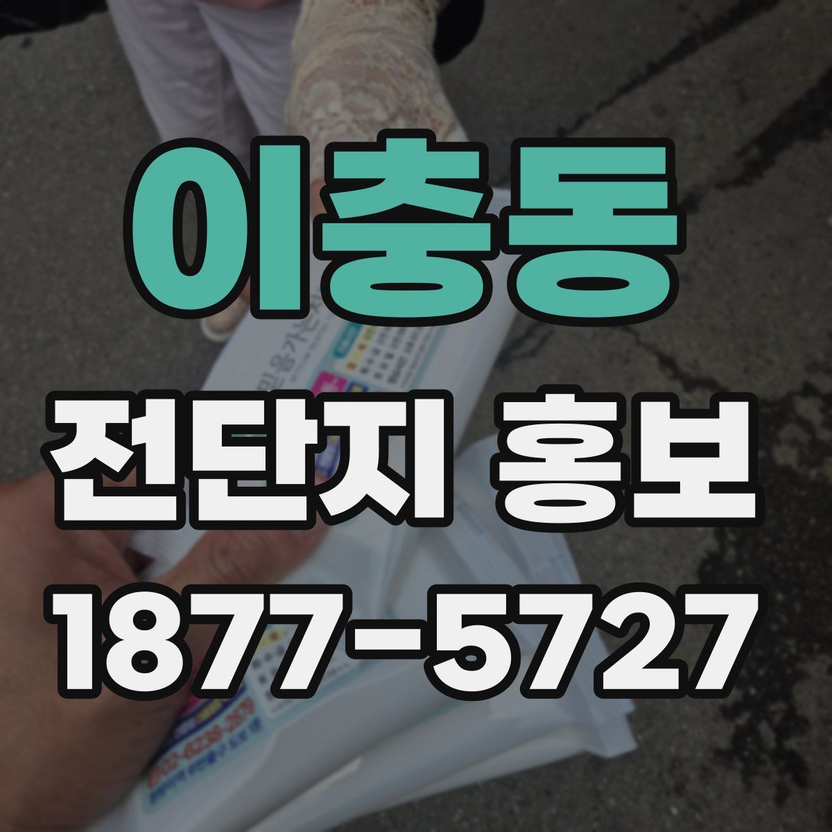 이충동 전단지 홍보