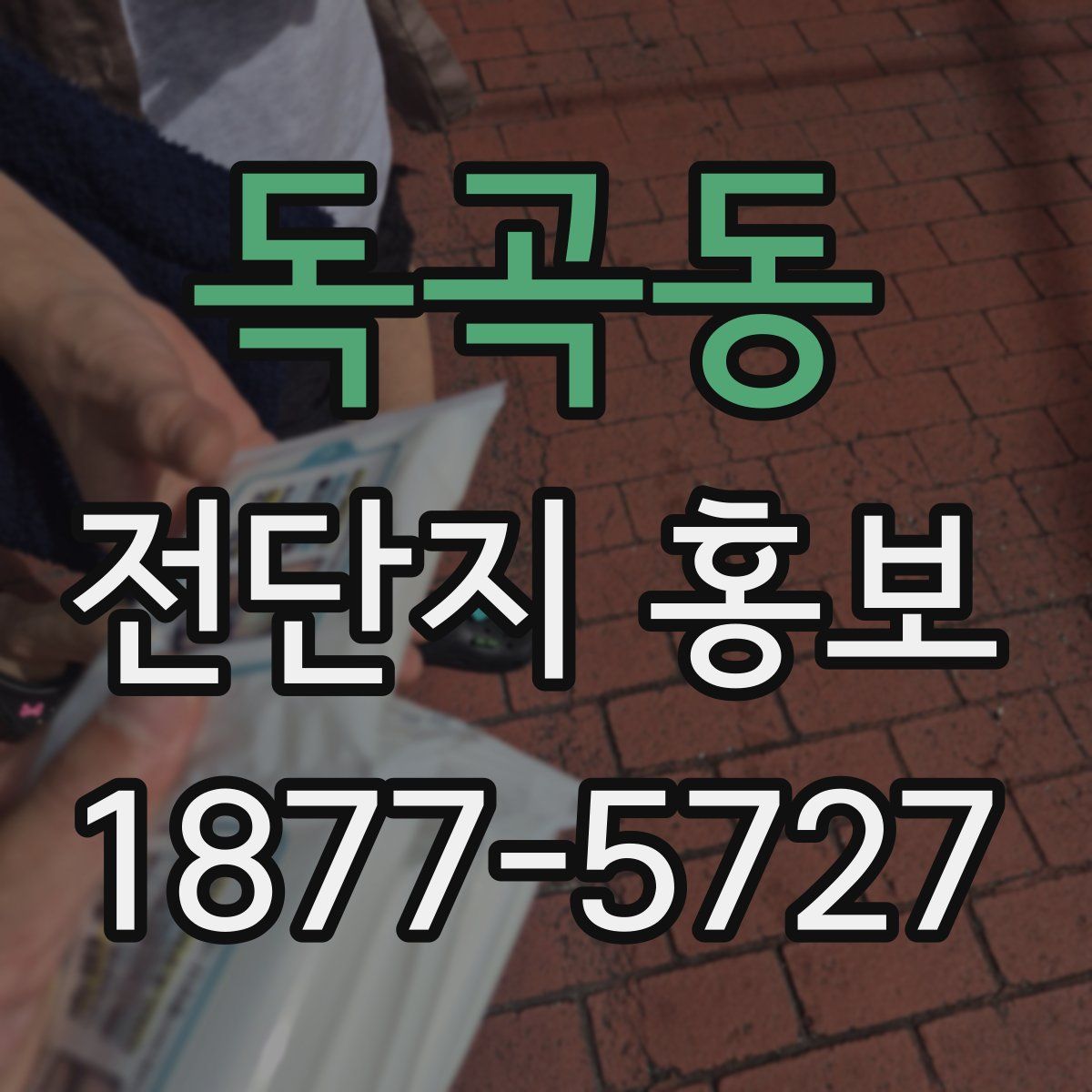 독곡동 전단지 홍보