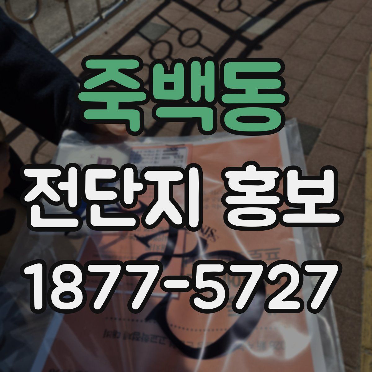 죽백동 전단지 홍보