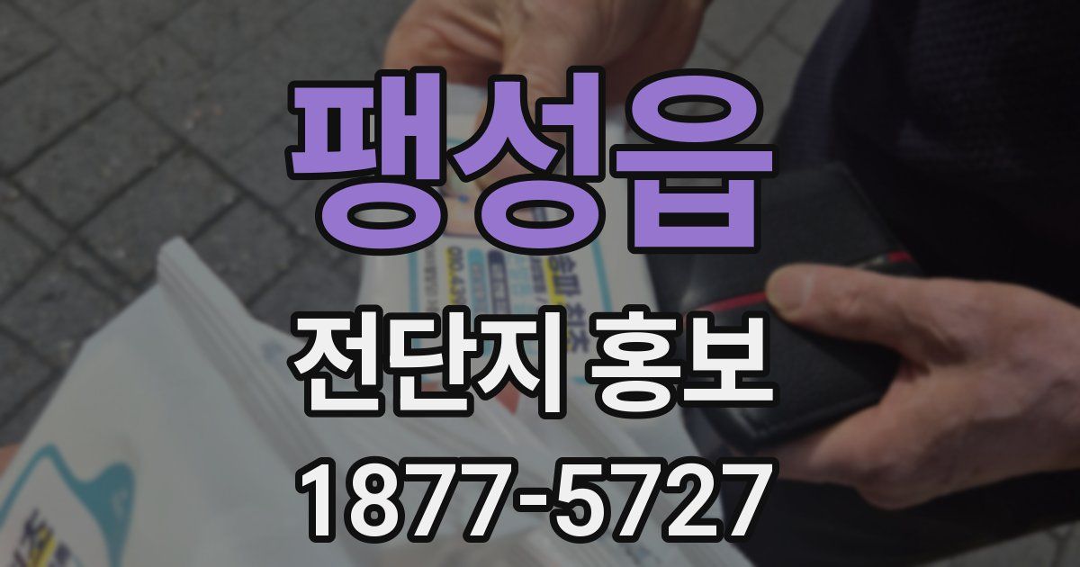 팽성읍 전단지 홍보