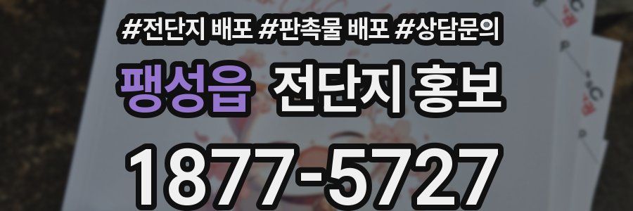 팽성읍 전단지 홍보