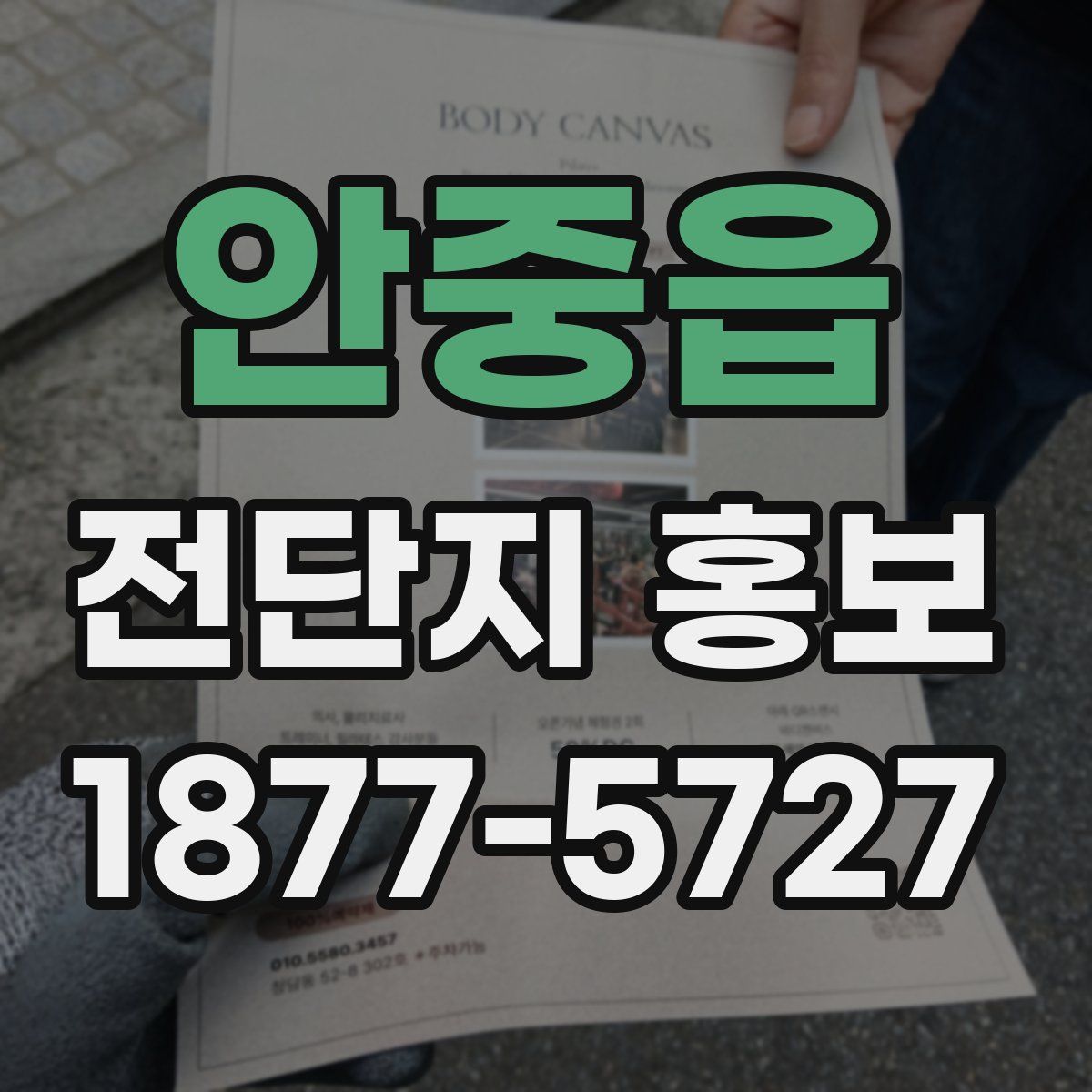 안중읍 전단지 홍보