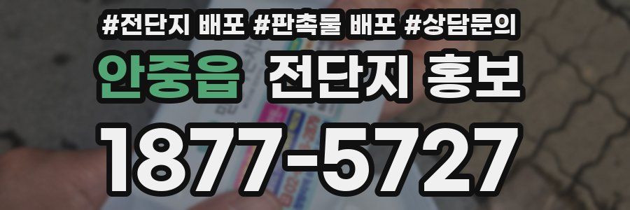 안중읍 전단지 홍보