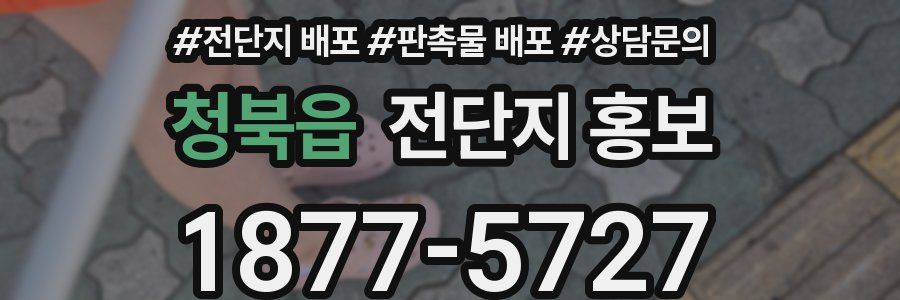 청북읍 전단지 홍보