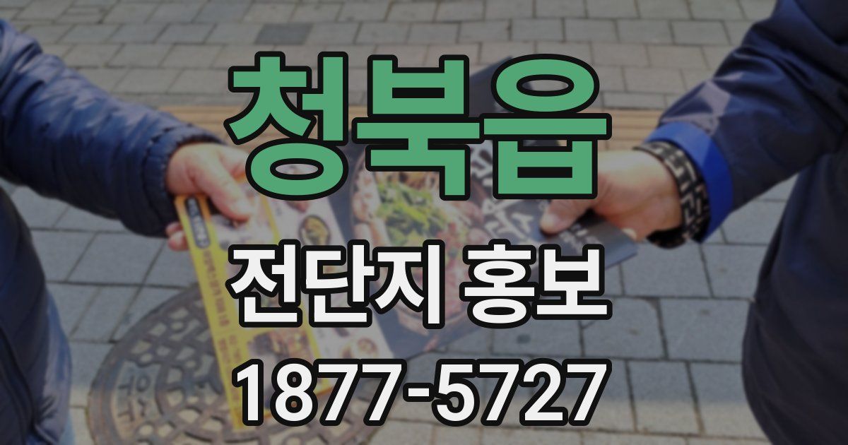 청북읍 전단지 홍보