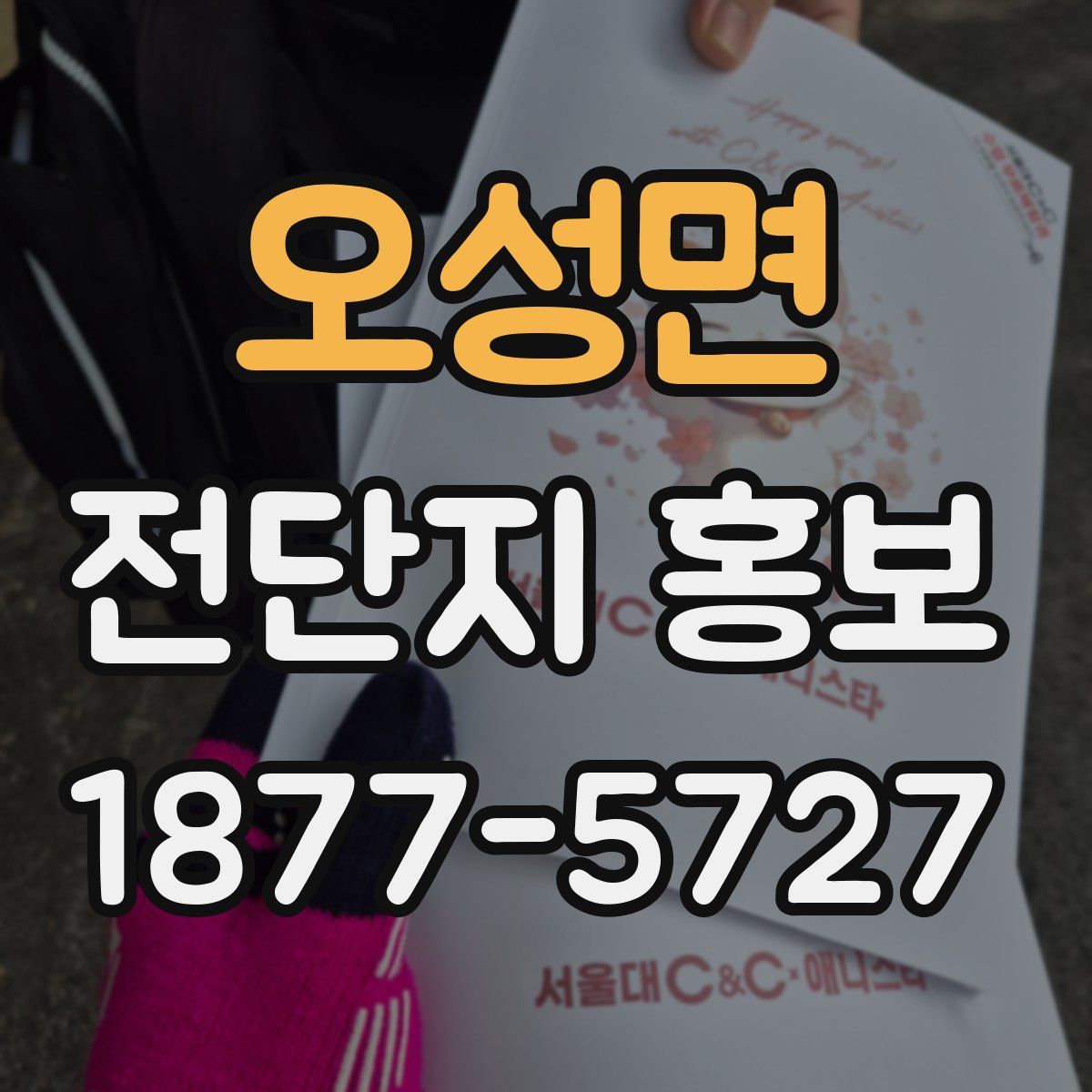 오성면 전단지 홍보