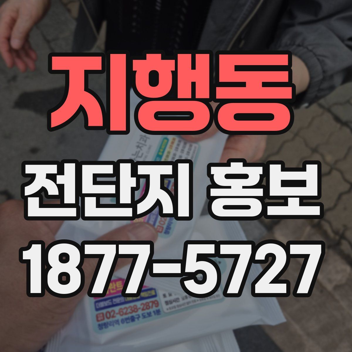 지행동 전단지 홍보