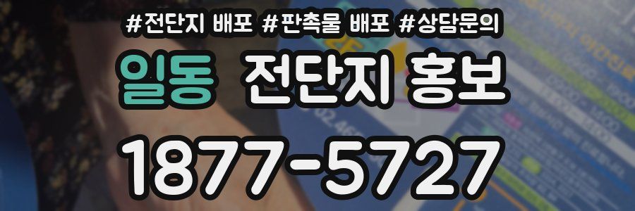 일동 전단지 홍보