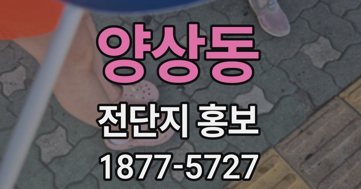 양상동 전단지 홍보
