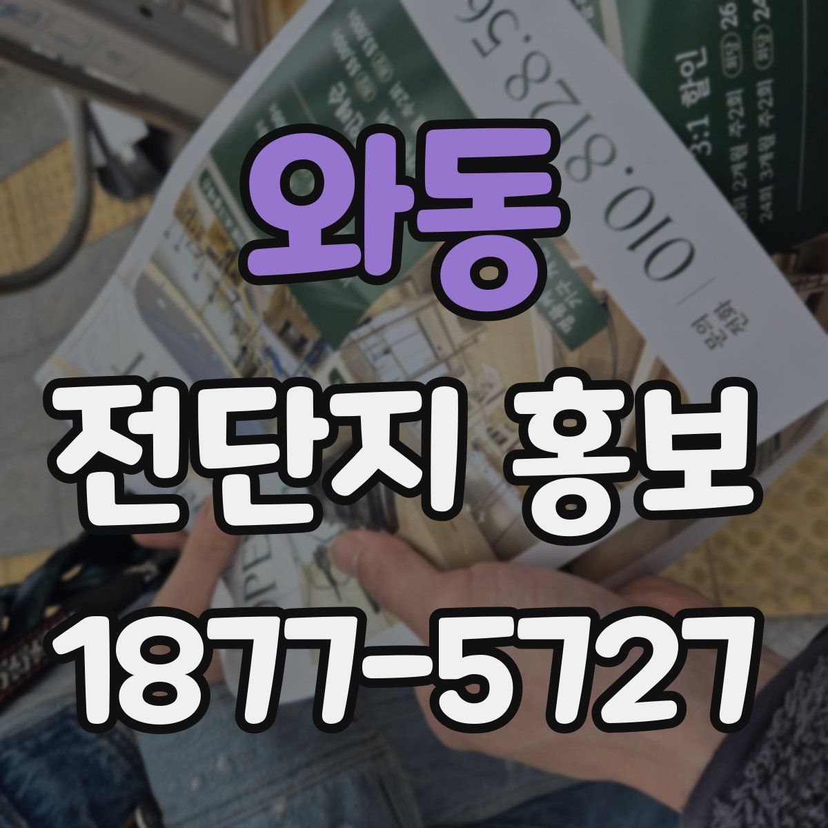 와동 전단지 홍보