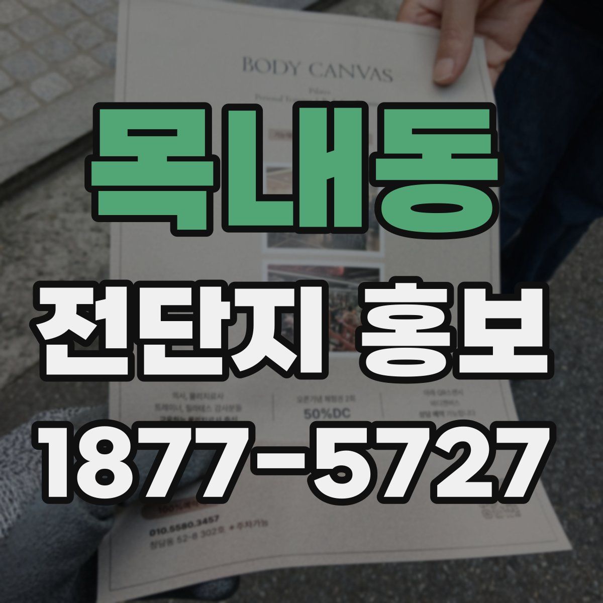 목내동 전단지 홍보