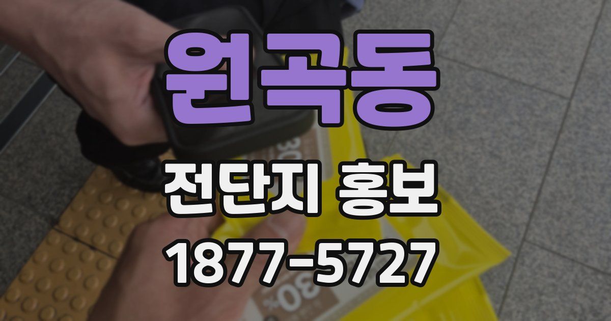 원곡동 전단지 홍보
