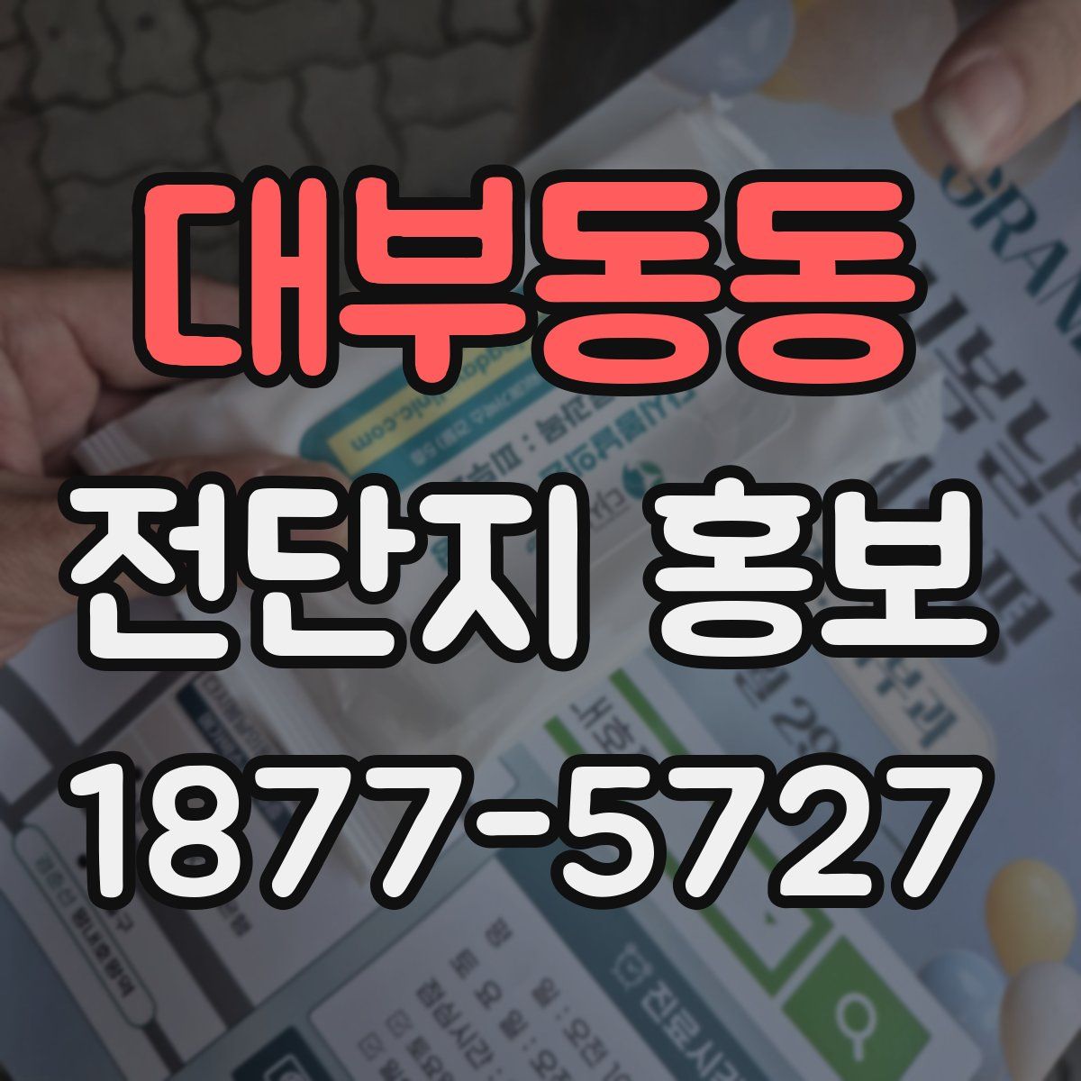대부동동 전단지 홍보