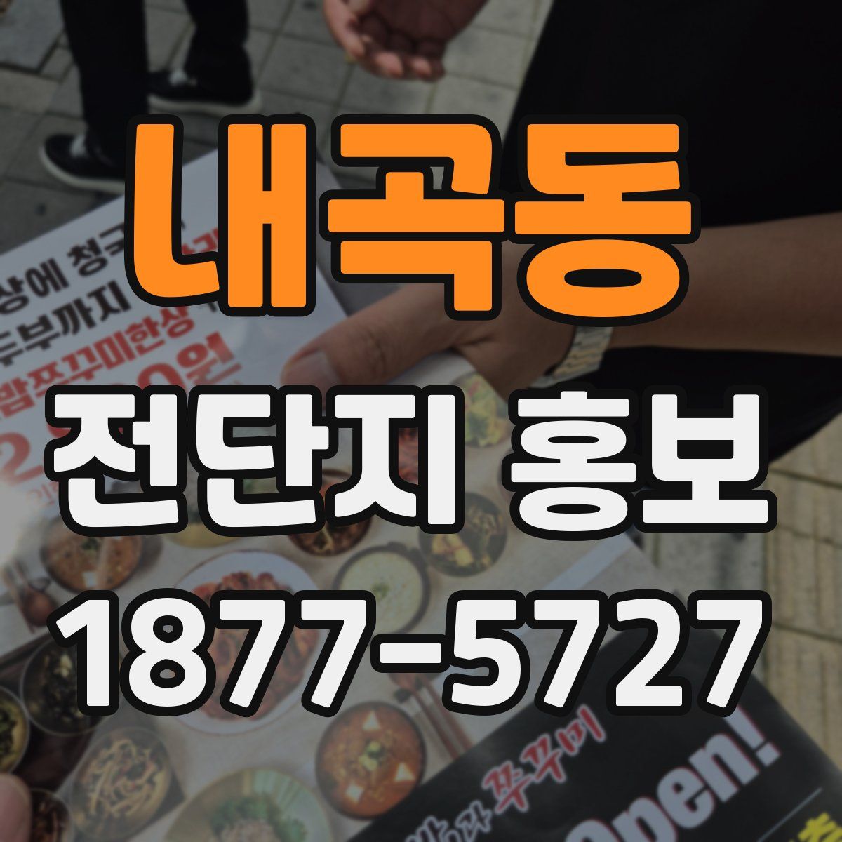 내곡동 전단지 홍보