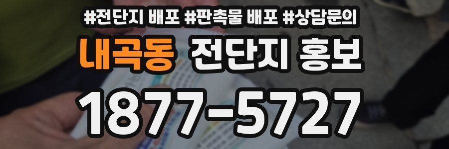 내곡동 전단지 홍보