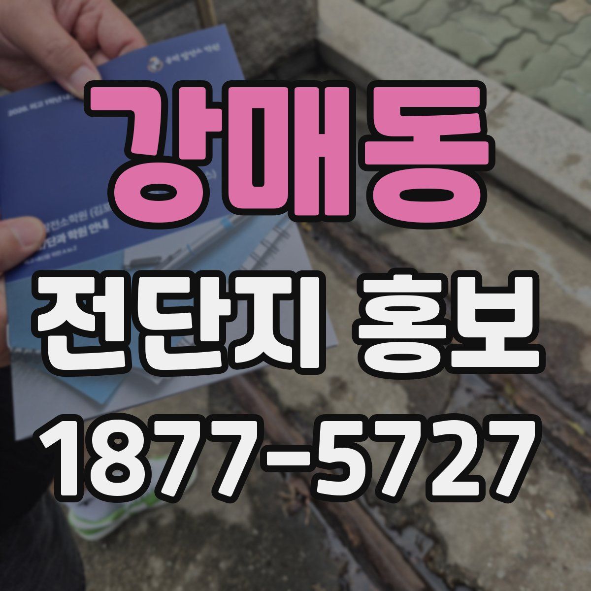 강매동 전단지 홍보