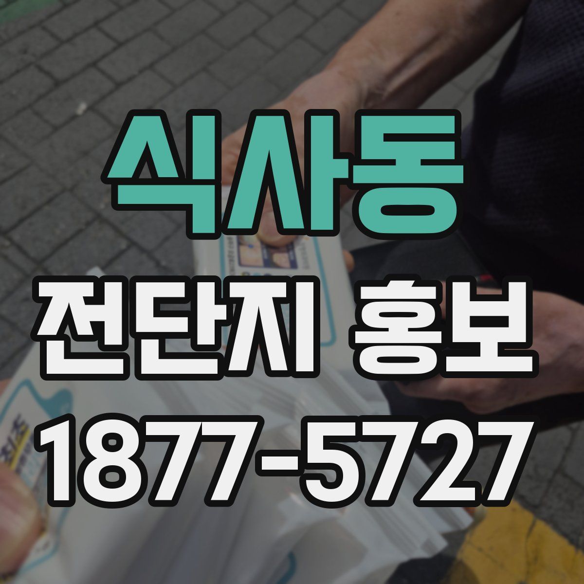 식사동 전단지 홍보