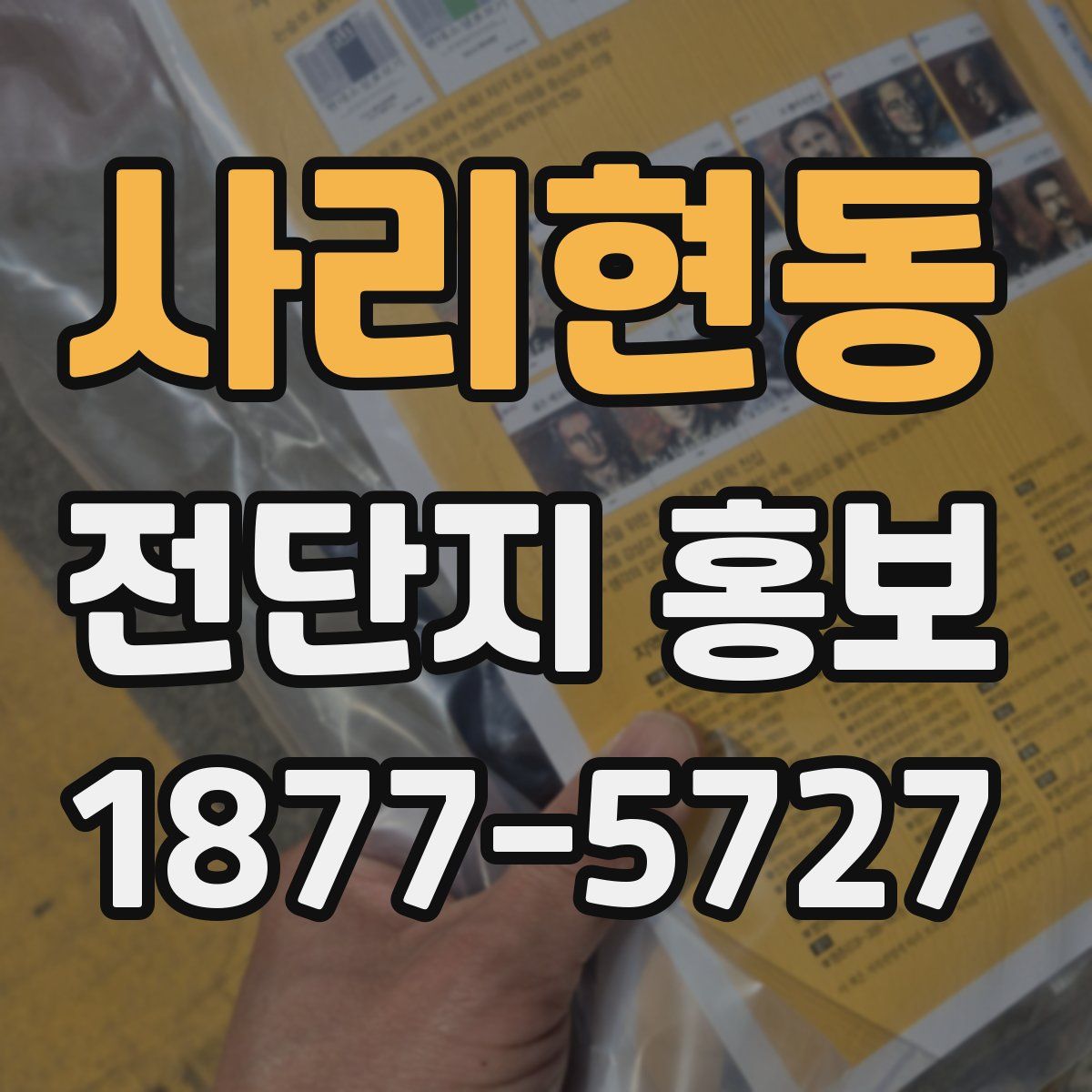 사리현동 전단지 홍보