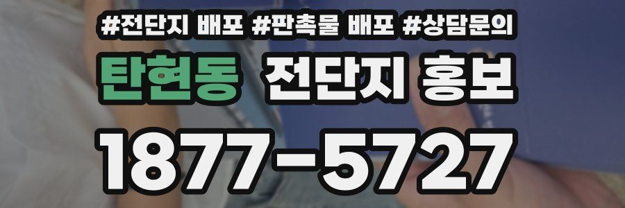 탄현동 전단지 홍보