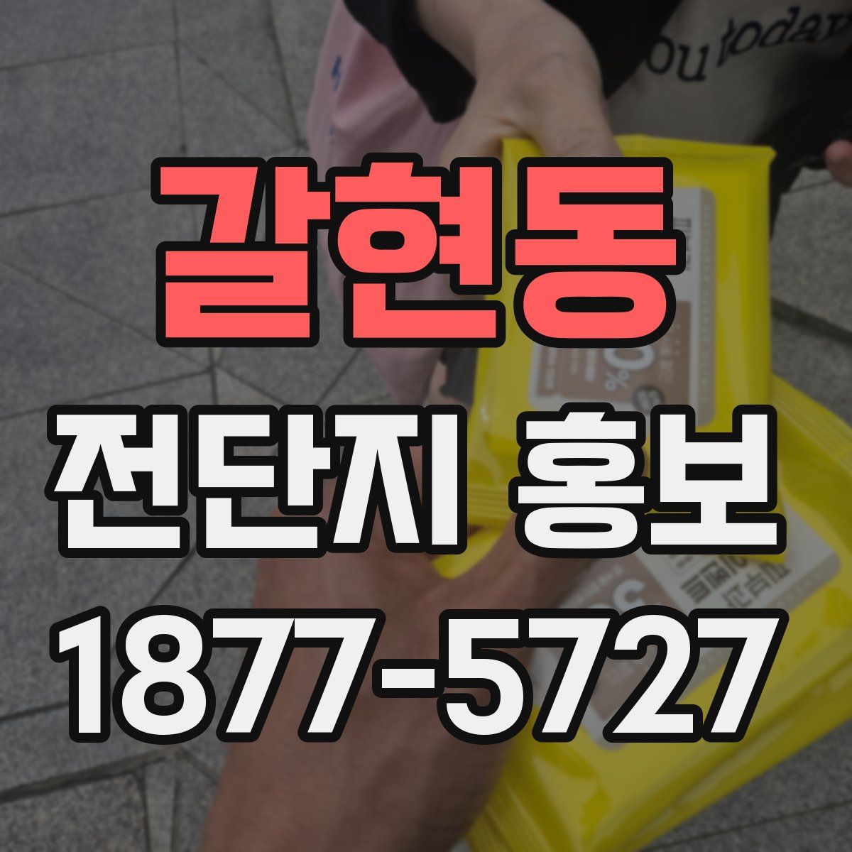 갈현동 전단지 홍보