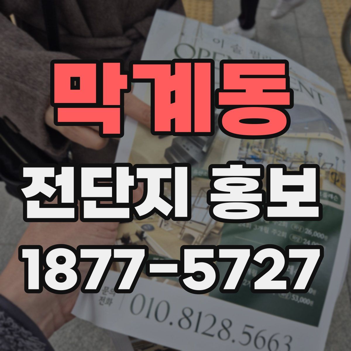 막계동 전단지 홍보