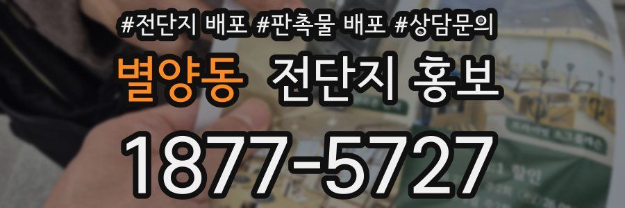 별양동 전단지 홍보