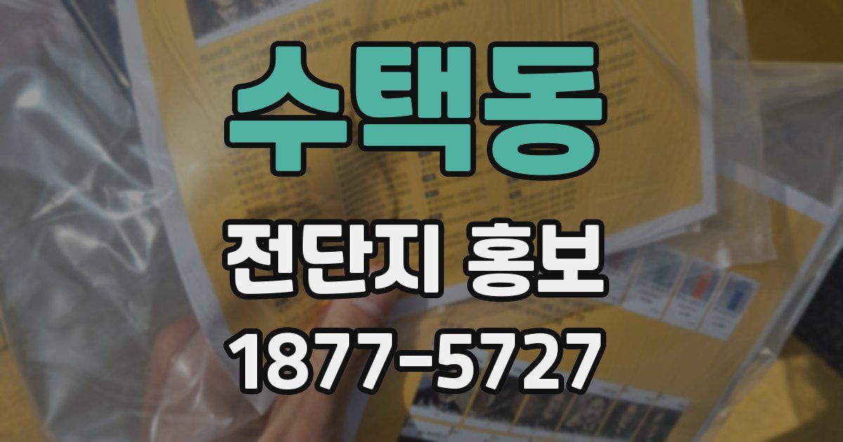 수택동 전단지 홍보