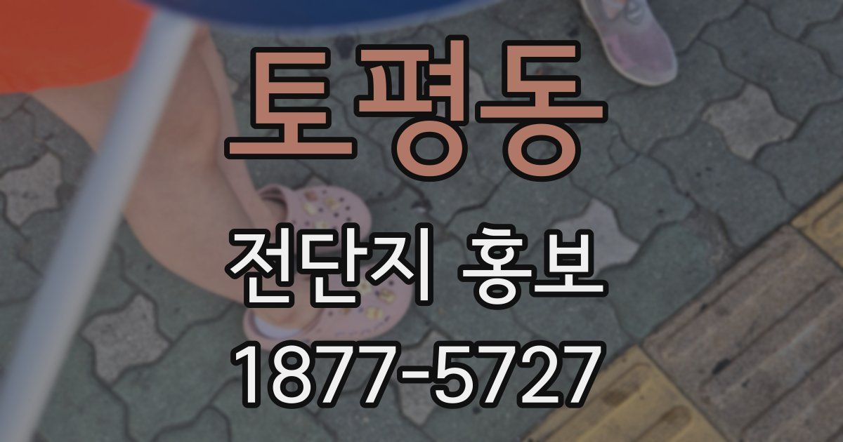 토평동 전단지 홍보