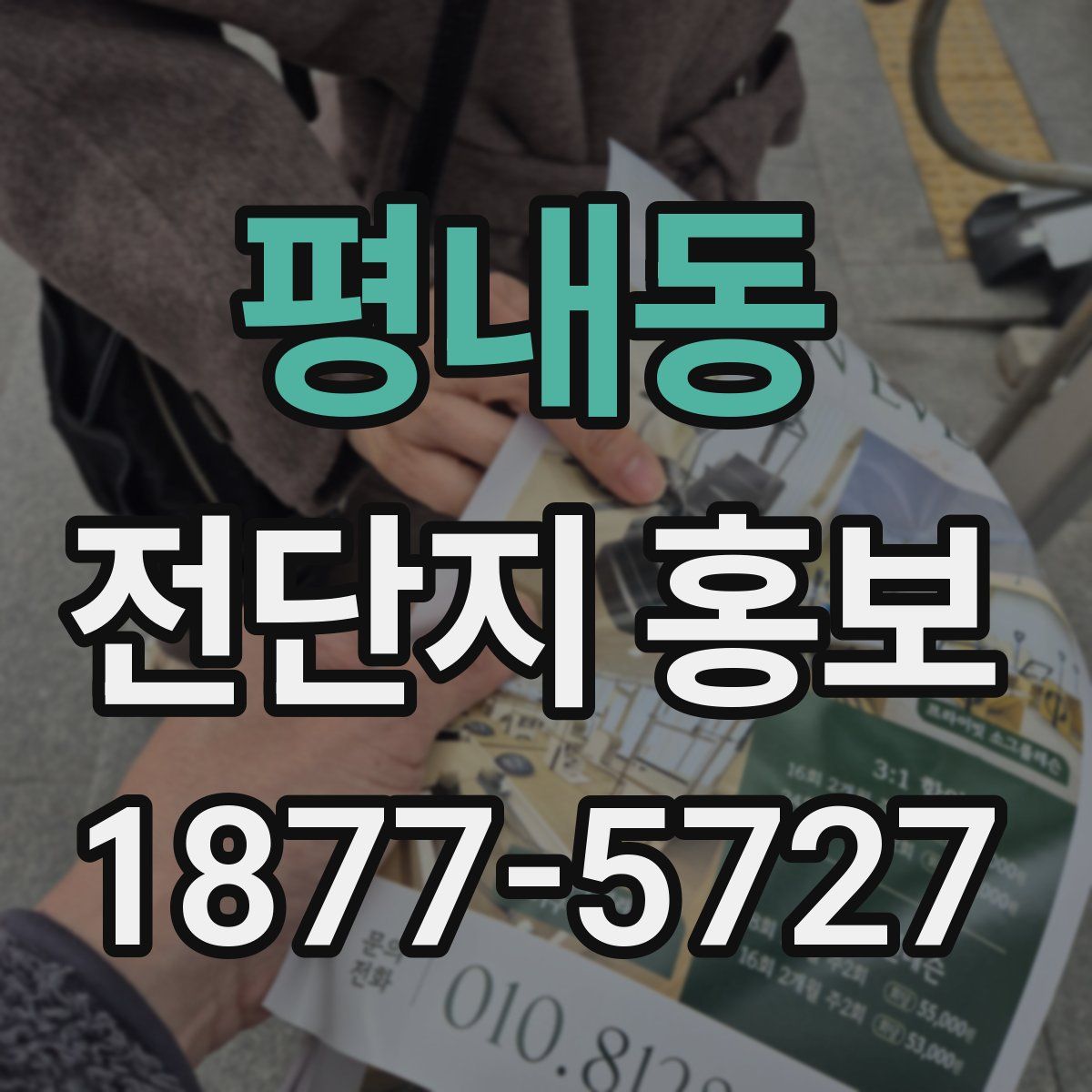 평내동 전단지 홍보