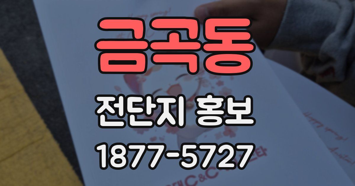 금곡동 전단지 홍보