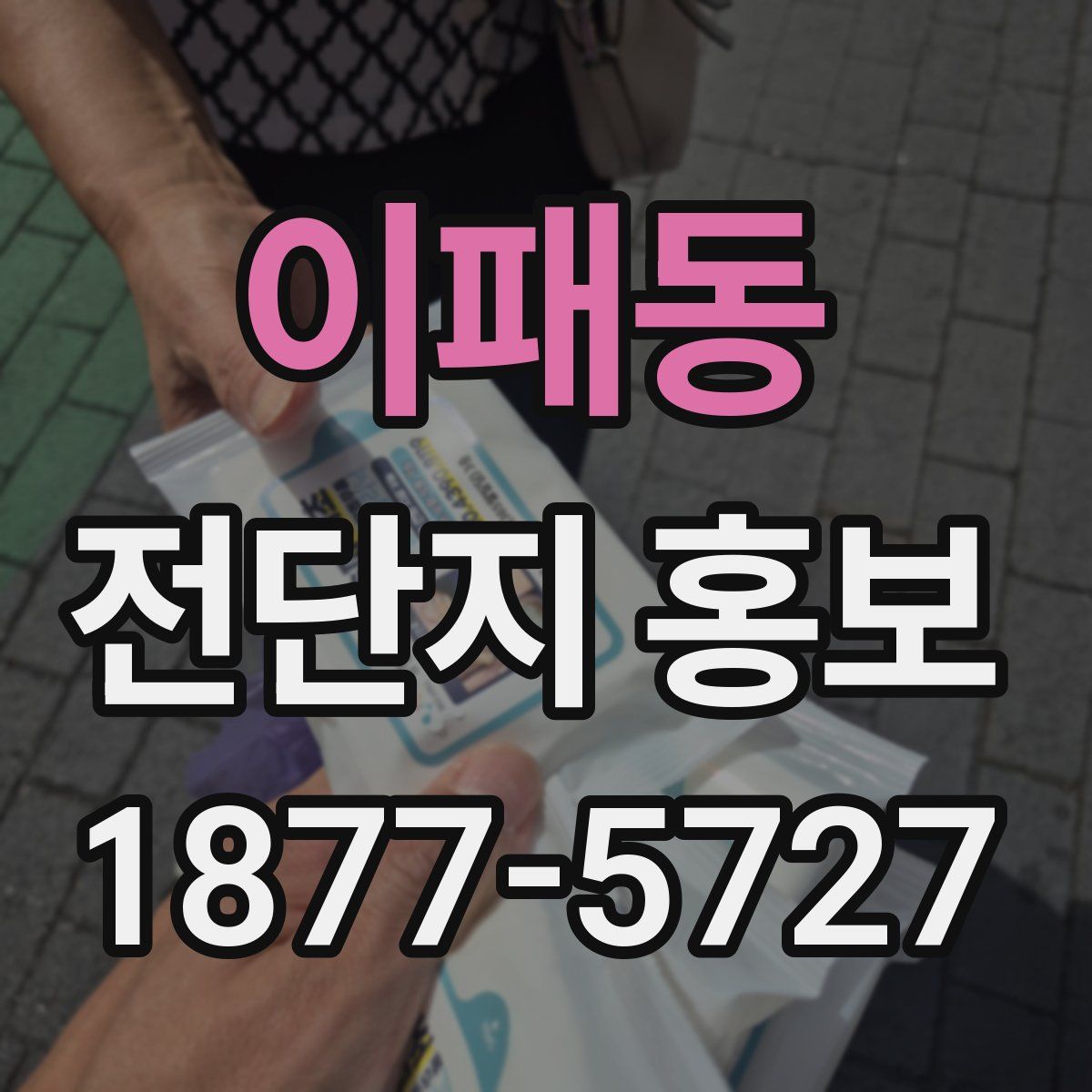 이패동 전단지 홍보