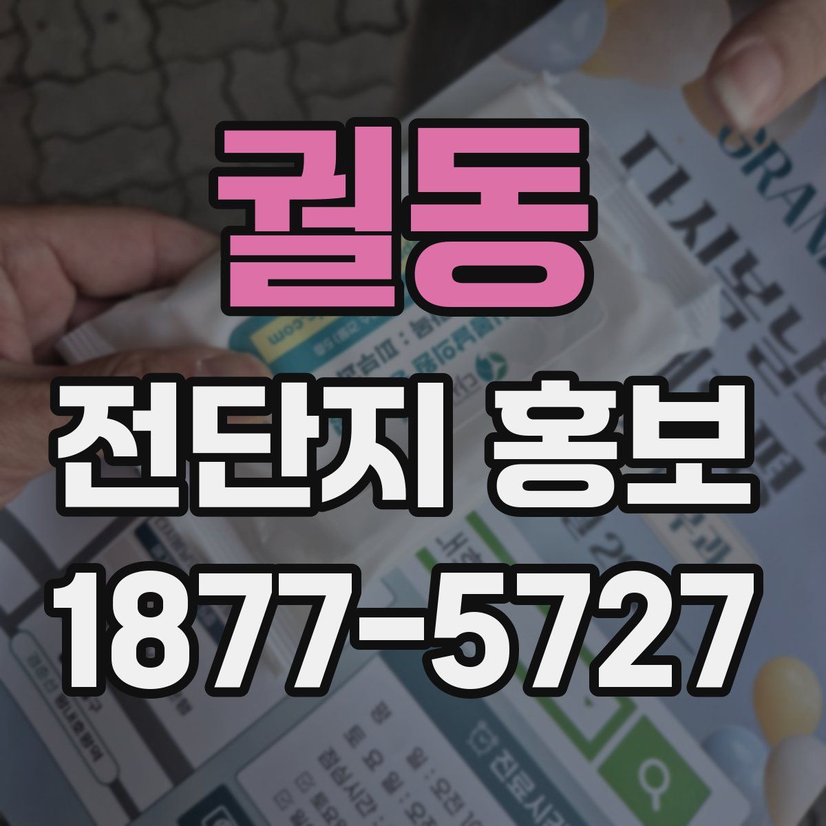 궐동 전단지 홍보