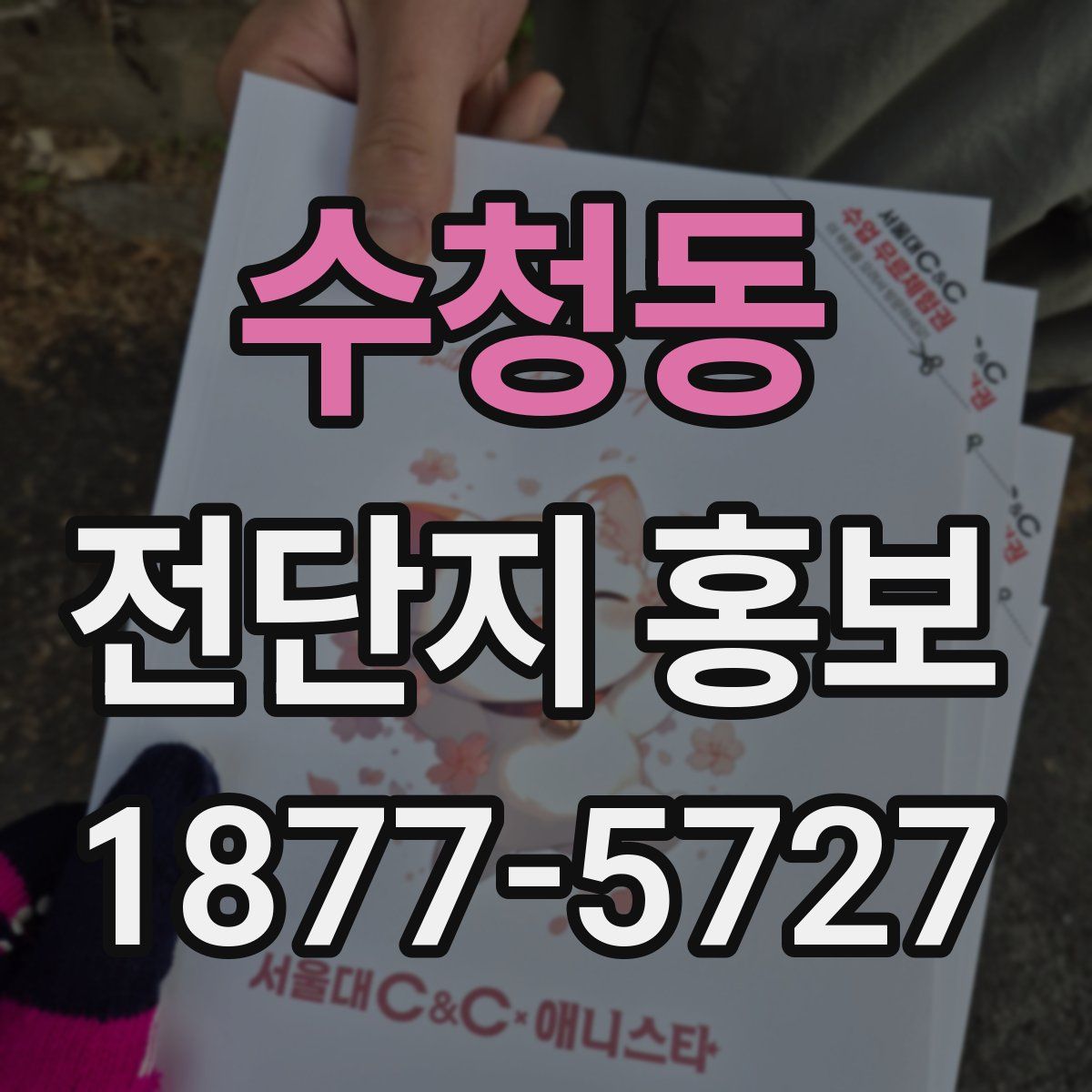 수청동 전단지 홍보