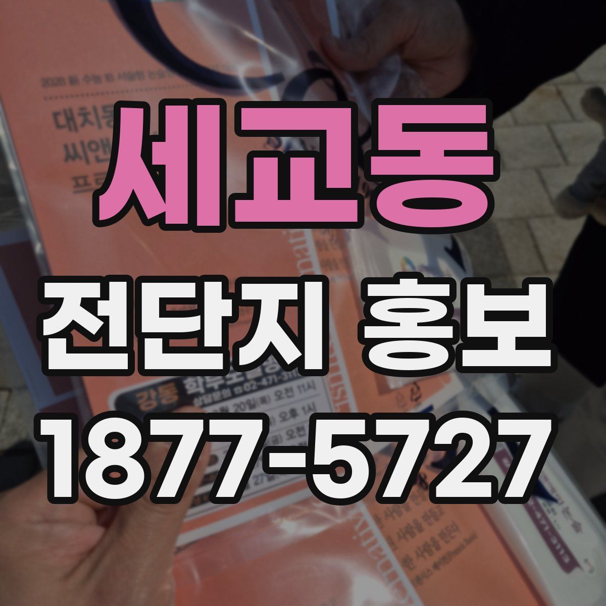 세교동 전단지 홍보