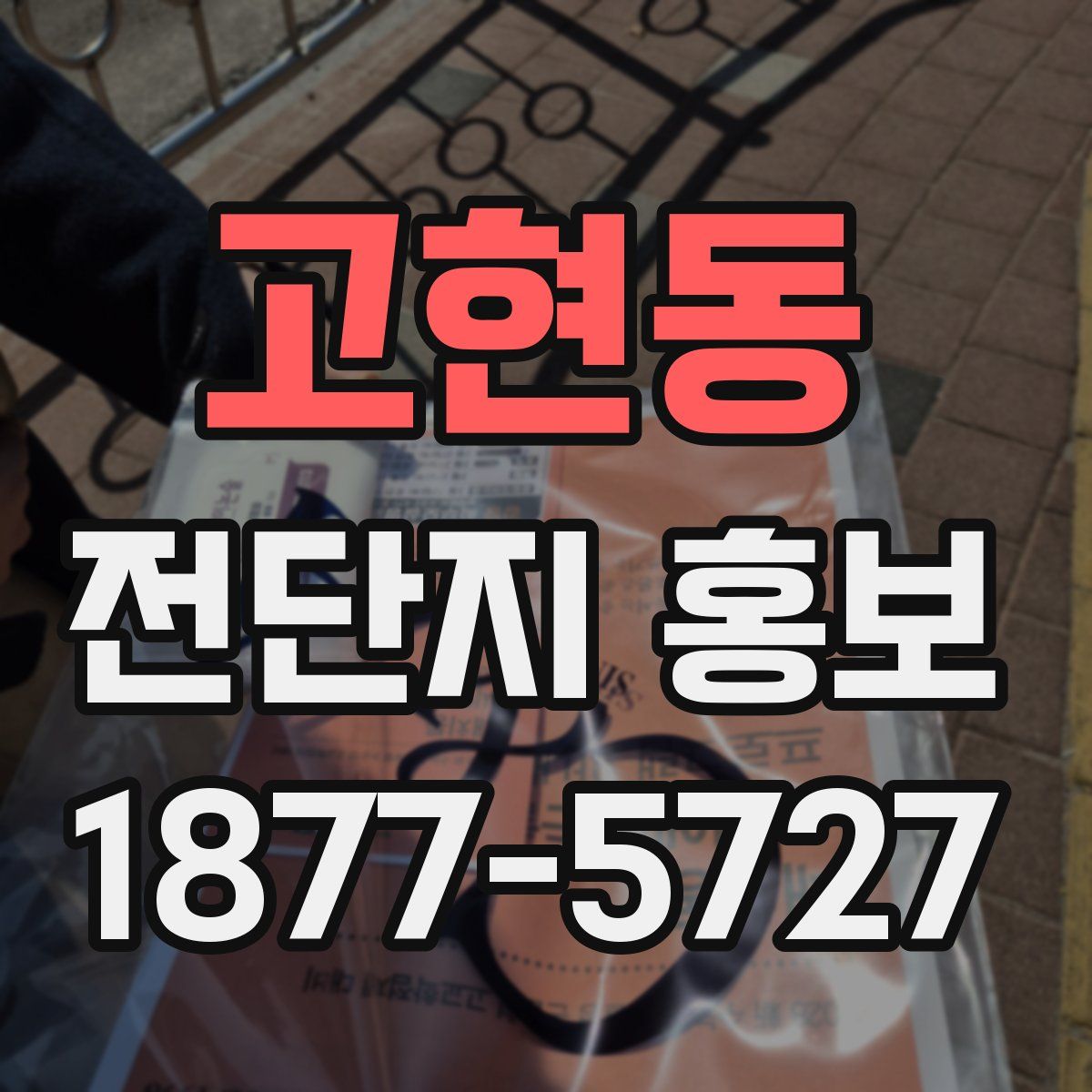 고현동 전단지 홍보