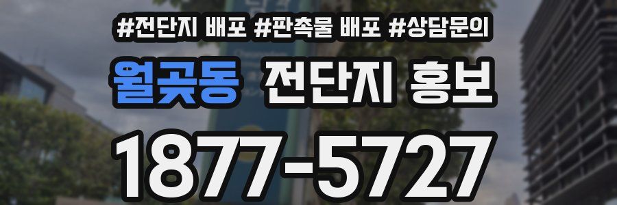 월곶동 전단지 홍보