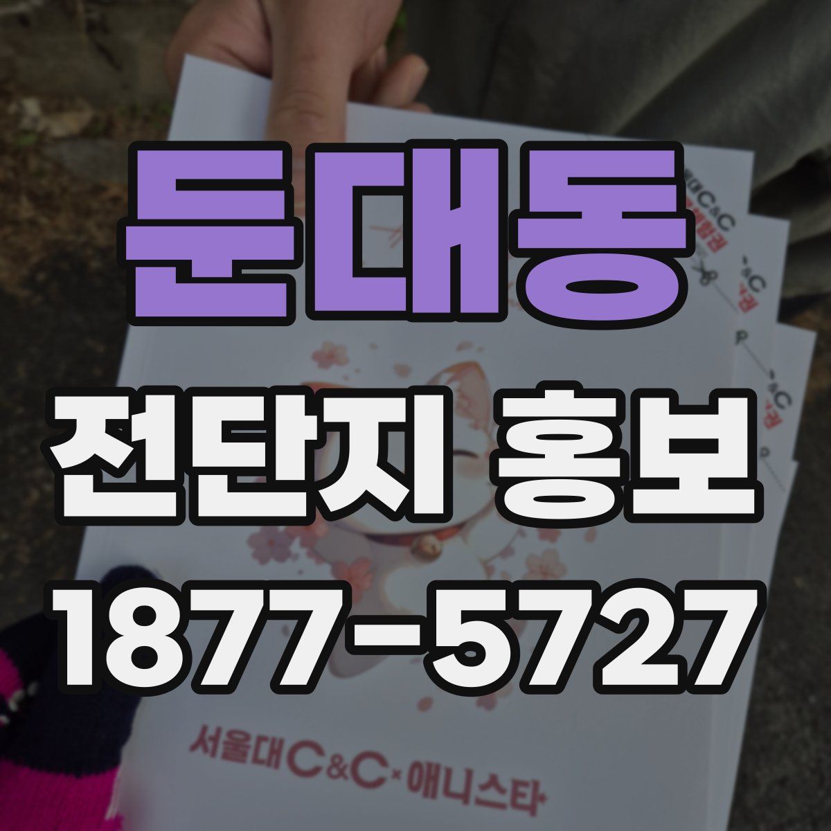 둔대동 전단지 홍보