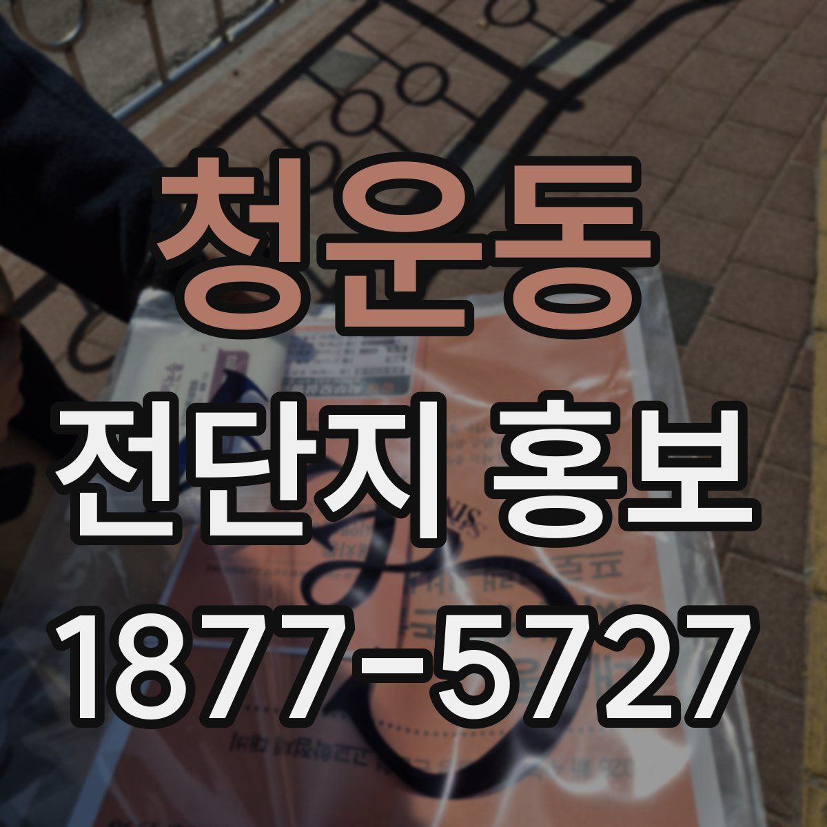 청운동 전단지 홍보