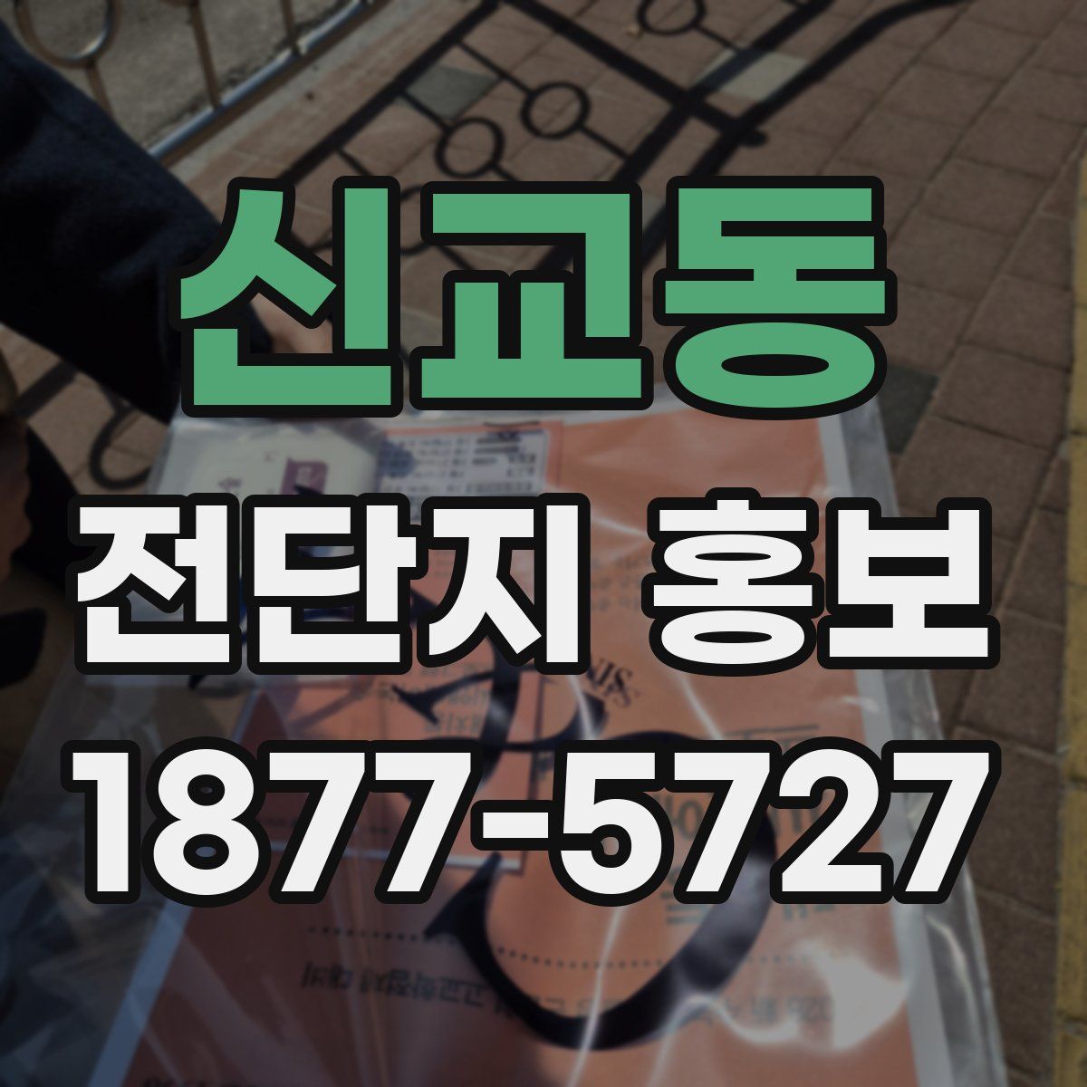 신교동 전단지 홍보