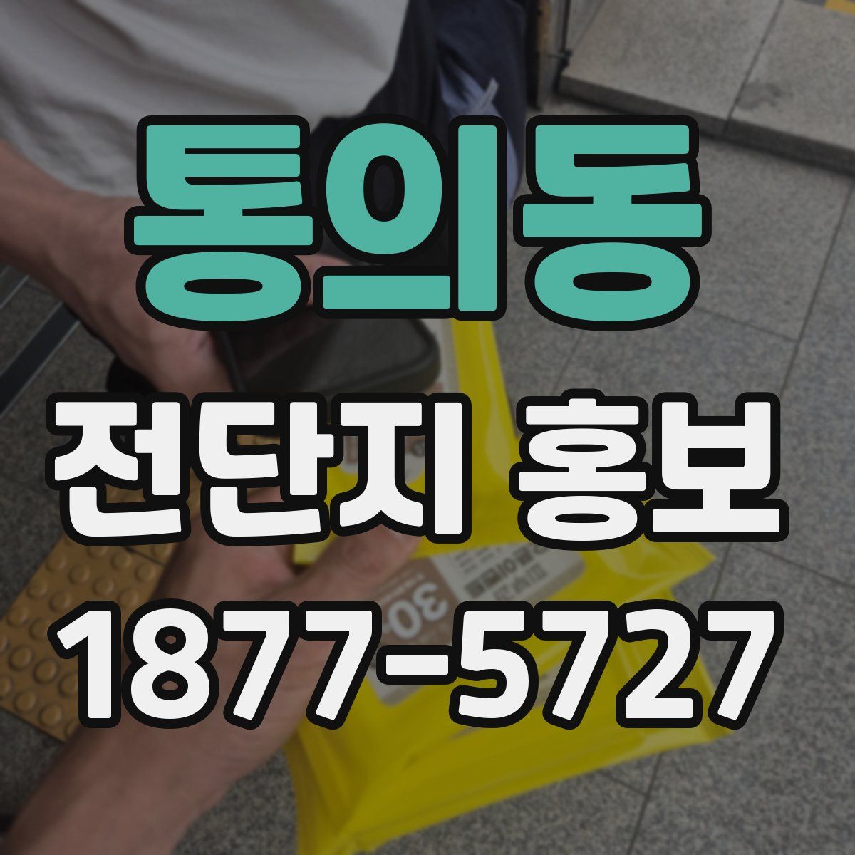 통의동 전단지 홍보