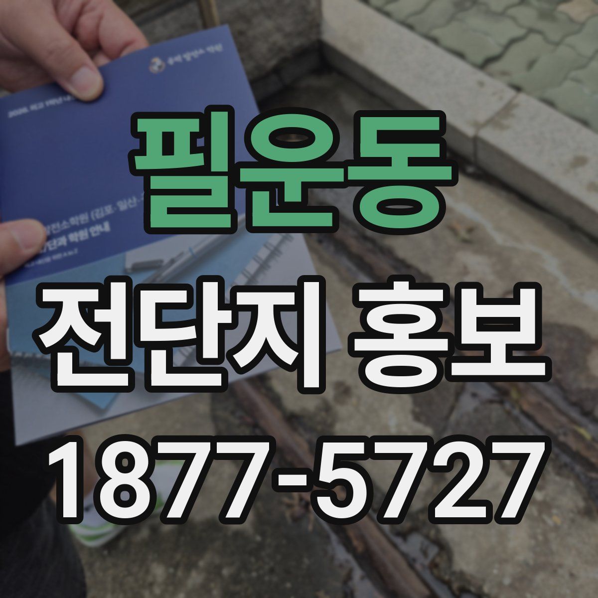 필운동 전단지 홍보
