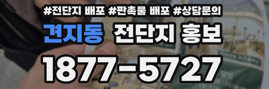 견지동 전단지 홍보